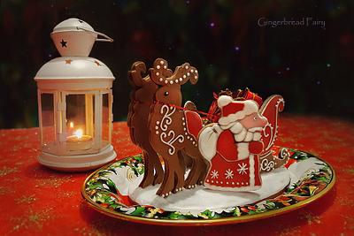 Gingerbread Sleigh   - Cake by Incantata