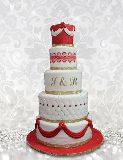 Red and White - Cake by MsTreatz