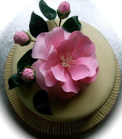 Camellia flower cake - Cake by Vanessa 
