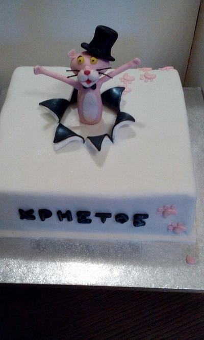 Pink Panther Cake by Konstantina Chalkia - Cake by Sugar_Sugar