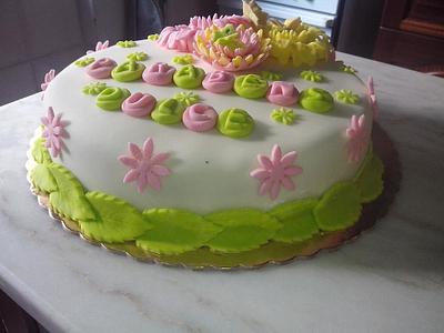 Flower cake - Cake by cristina