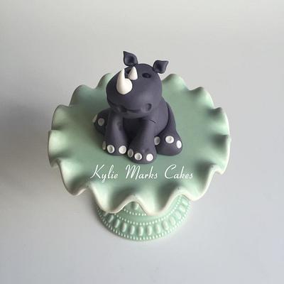 18.7 R is for... Rhinoceros  - Cake by Kylie Marks