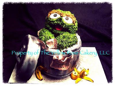 Oscar the Grouch Cake - Cake by The Yellow Rose Cakery, LLC