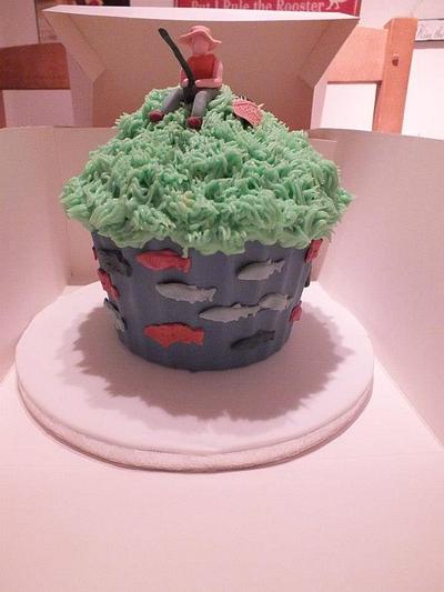 Fishmen Giant cupcake - Cake by  Clare