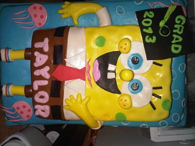 spongebob - Cake by Julia Dixon