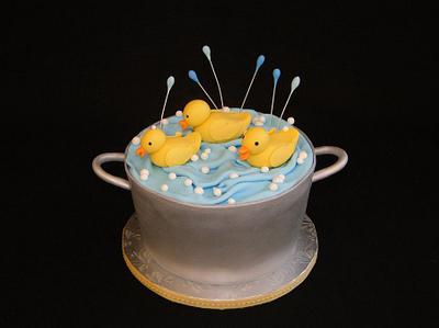 Rubber Ducky Baby Shower - Cake by Elisa Colon