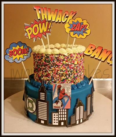 Pop art superheros - Cake by Jessica Chase Avila