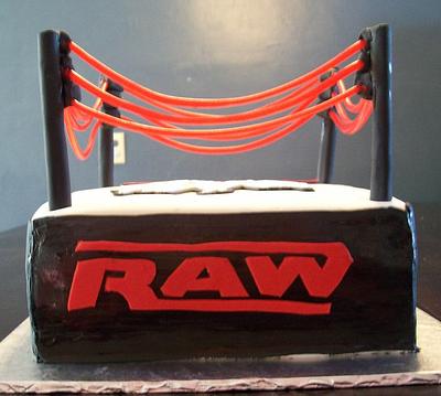 Wrestling cake - Cake by Brandie Evans