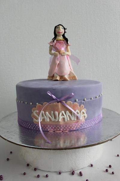 A pruple cake for a little princess !! - Cake by  Veena Aravind
