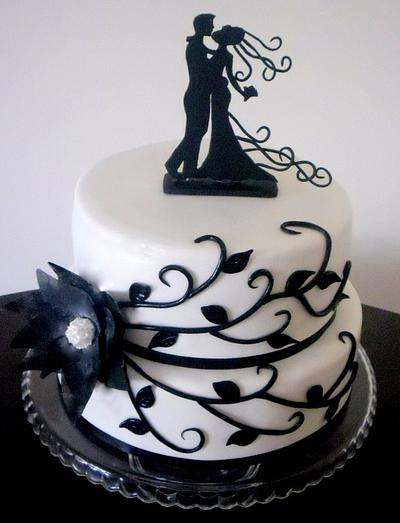 WEDDING CAKE BLACK & WHITE - Cake by SweetFantasy by Anastasia