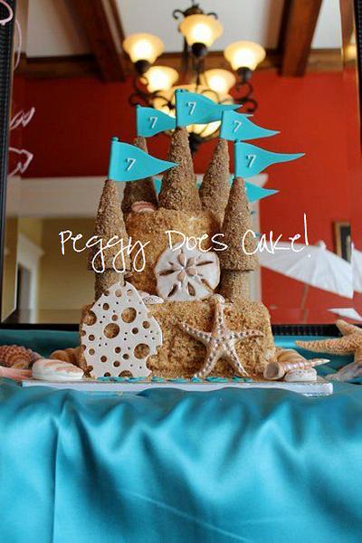 Ry's Sand Castle Cake - Cake by Peggy Does Cake