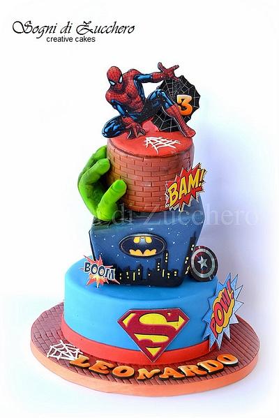 Super Heroes - Cake by Maria Letizia Bruno