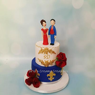 Wedding cake  - Cake by Urvi Zaveri 