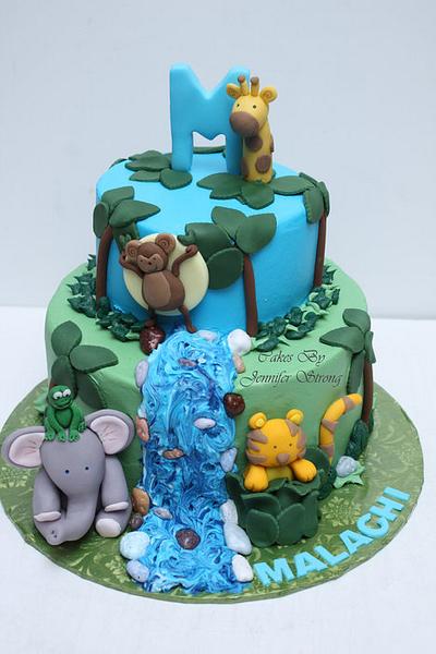 Jungle Baby Shower - Cake by Jennifer Strong