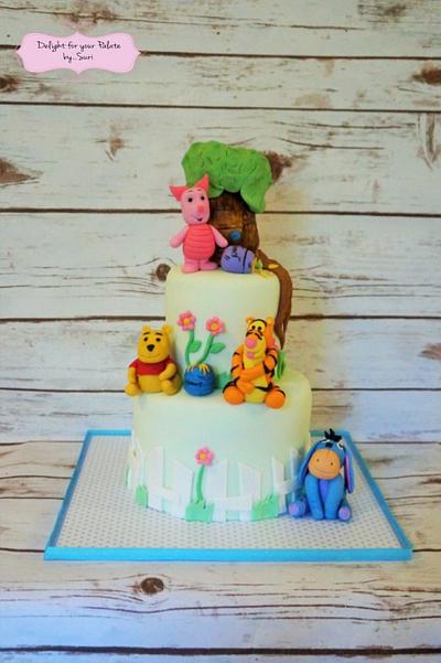 Winnie the Pooh Baby Shower Cake - Cake by Delight for your Palate by Suri