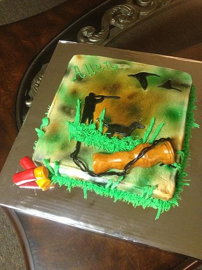 Duck hunting - Cake by Teresa James