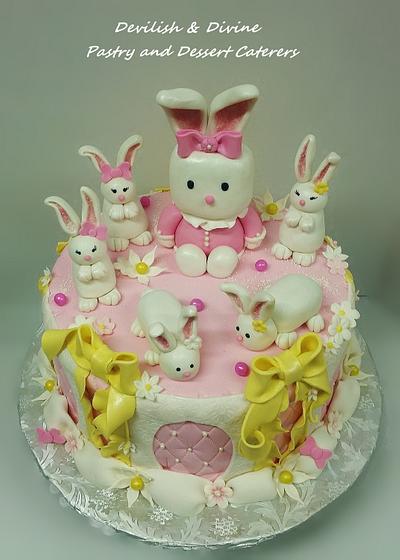Bunny Cake - Cake by DevilishDivine