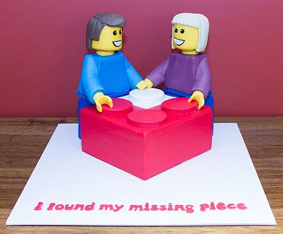 Lego love - Cake by ebwc