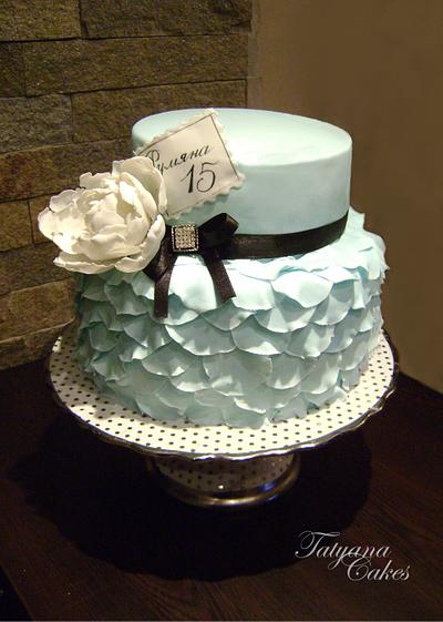 Bloom Ruffle & Peony cake - Cake by Tatyana Cakes