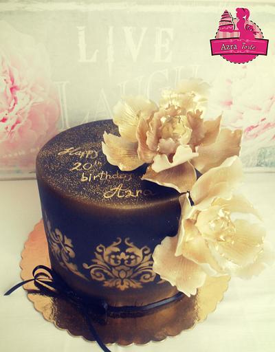 Black gold cake - Cake by AzraTorte