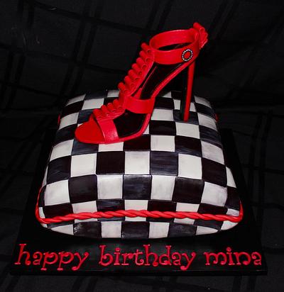 Checkered Pillow Cake  - Cake by Cuteology Cakes 