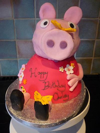 Peppa Pig Cake - Cake by silky_nics