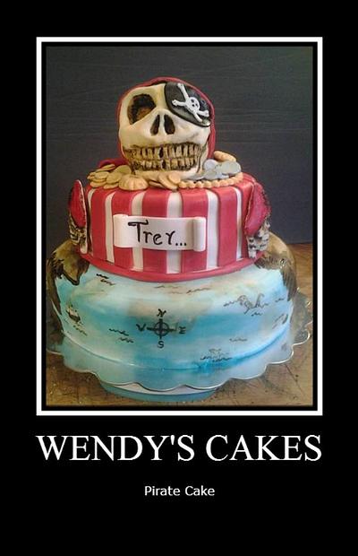 Pirate Cake - Cake by Wendy Lynne Begy