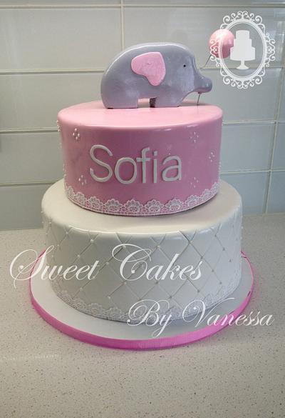 Baby Shower Elephant Cake - Cake by  Sweet Cakes by Vanessa