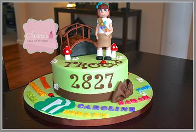 Girl Scout Cake - Cake by Andrea'sCakeCreations