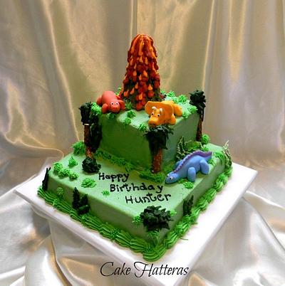 3 Dinosaurs  - Cake by Donna Tokazowski- Cake Hatteras, Martinsburg WV