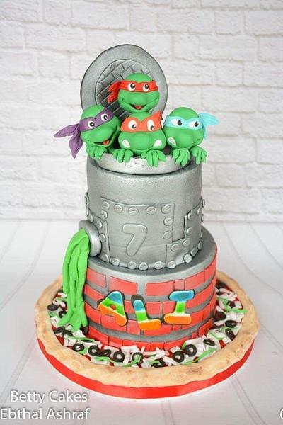 My first Ninja turtles Cake. Hope you liked.  - Cake by BettyCakesEbthal 