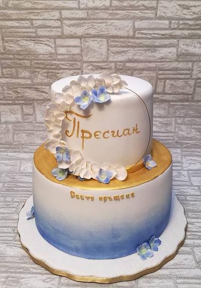 Christening cake - Cake by Rositsa Lipovanska