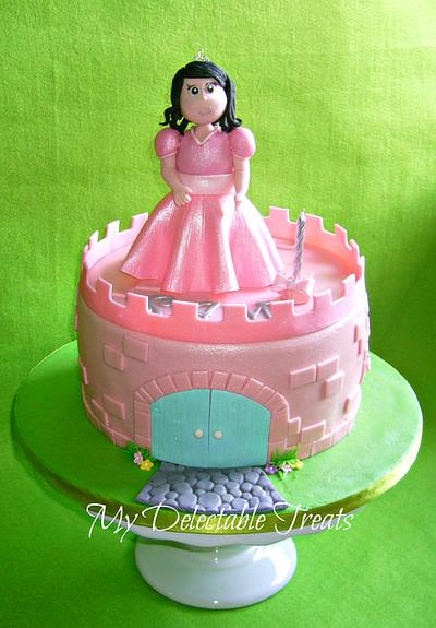 Pink Castle Cake for Sam - Cake by Donna Dolendo
