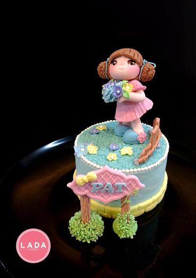 Little girl birthday - Cake by Ladadesigns