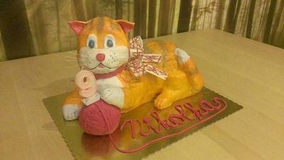 Cat for Niki :) - Cake by Lucias023
