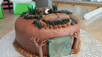 Sniper Ghillie Suite Cake - Cake by Chantal 