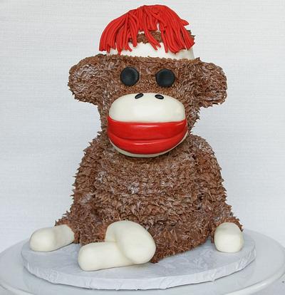 Mili's Sock Monkey  - Cake by milissweets