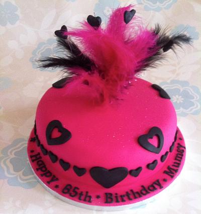Feather Birthday Cake - Cake by Sweet Treats of Cheshire