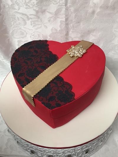 Valentine chocolate box cake - Cake by Patricia M