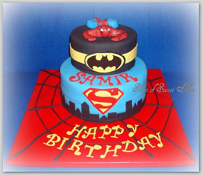 Super Hero Birthday - Cake by Slice of Sweet Art