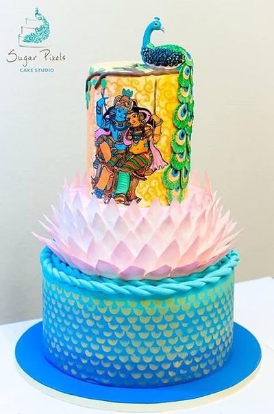 An Indian themed wedding cake - Cake by Rakesh Menon
