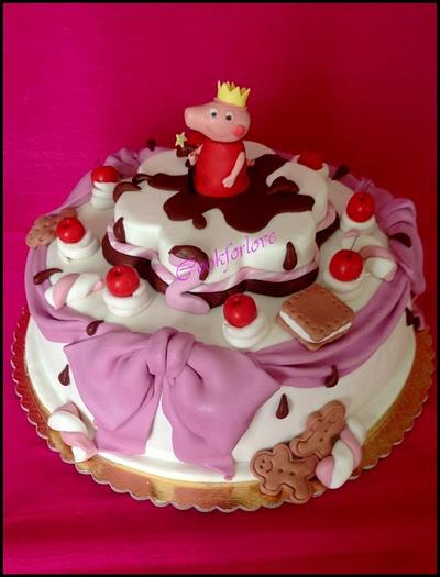 Peppa cake - Cake by Cookforlove