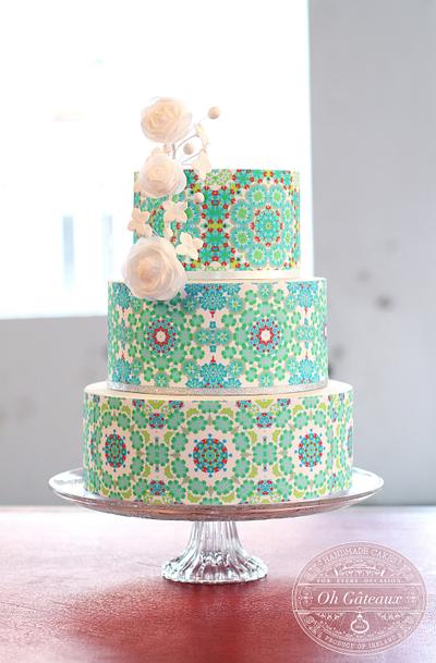 Tiled Pattern Cake - Cake by Oh Gateaux