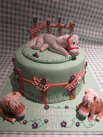 A 21st Horsey Cake - Cake by PatacakesJersey