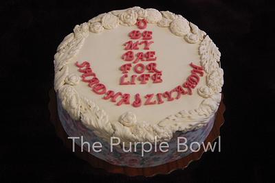 U be my bae for life! - Cake by The purple bowl