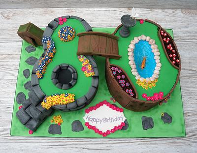 80th Birthday Cake - Cake by Coppice Cakes