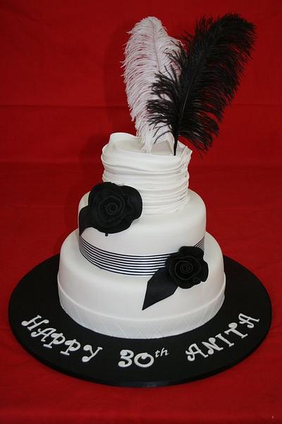 Feathers for Anita - Cake by fishabel