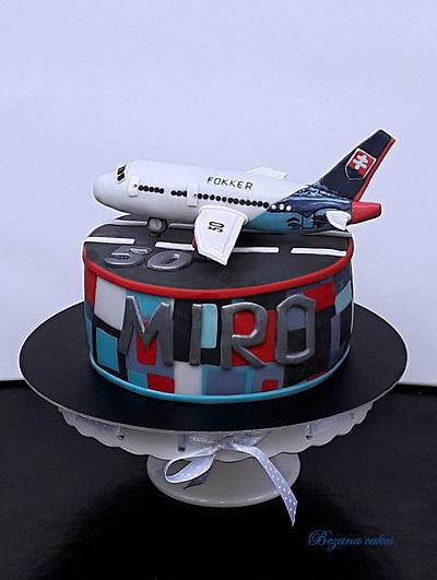 Aircraft to 50 birthdays  - Cake by Zuzana Bezakova