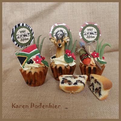 South African theme cupcakes - Cake by Karen Dodenbier