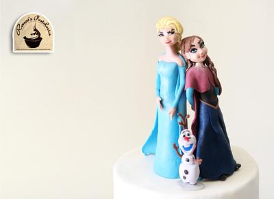  Elsa & Anna - Cake by purbaja